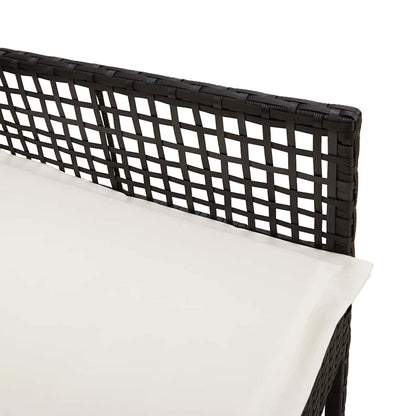 Gartenstuhl 2 pcs Schwarz 53 x 60 x 85 cm Poly-Rattan
