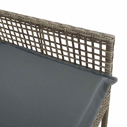 Gartenstuhl 2 pcs Grau 53 x 60 x 85 cm Poly-Rattan