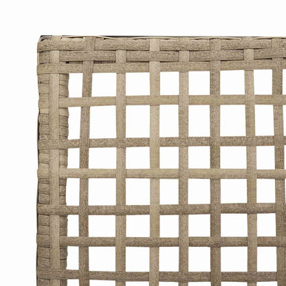 Gartenstuhl 2 pcs Beige 53 x 60 x 85 cm Poly-Rattan