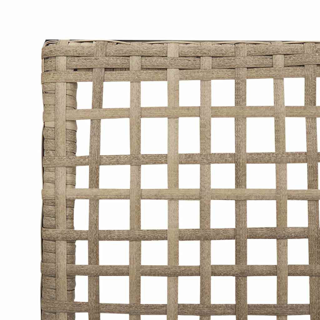 Gartenstuhl 2 pcs Beige 53 x 60 x 85 cm Poly-Rattan