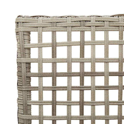 Gartenstuhl 2 pcs Hellgrau 53 x 60 x 85 cm Poly-Rattan