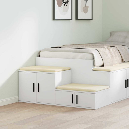Badschrank Weiß 127 x 41 x 40 cm Holzwerkstoff