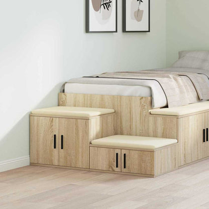 Badschrank Sonoma Eiche 127 x 41 x 40 cm Holzwerkstoff