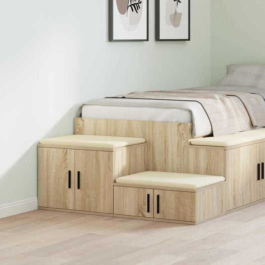 Badschrank Sonoma Eiche 127 x 41 x 40 cm Holzwerkstoff