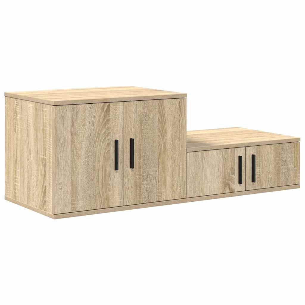 Badschrank Sonoma Eiche 127 x 41 x 40 cm Holzwerkstoff