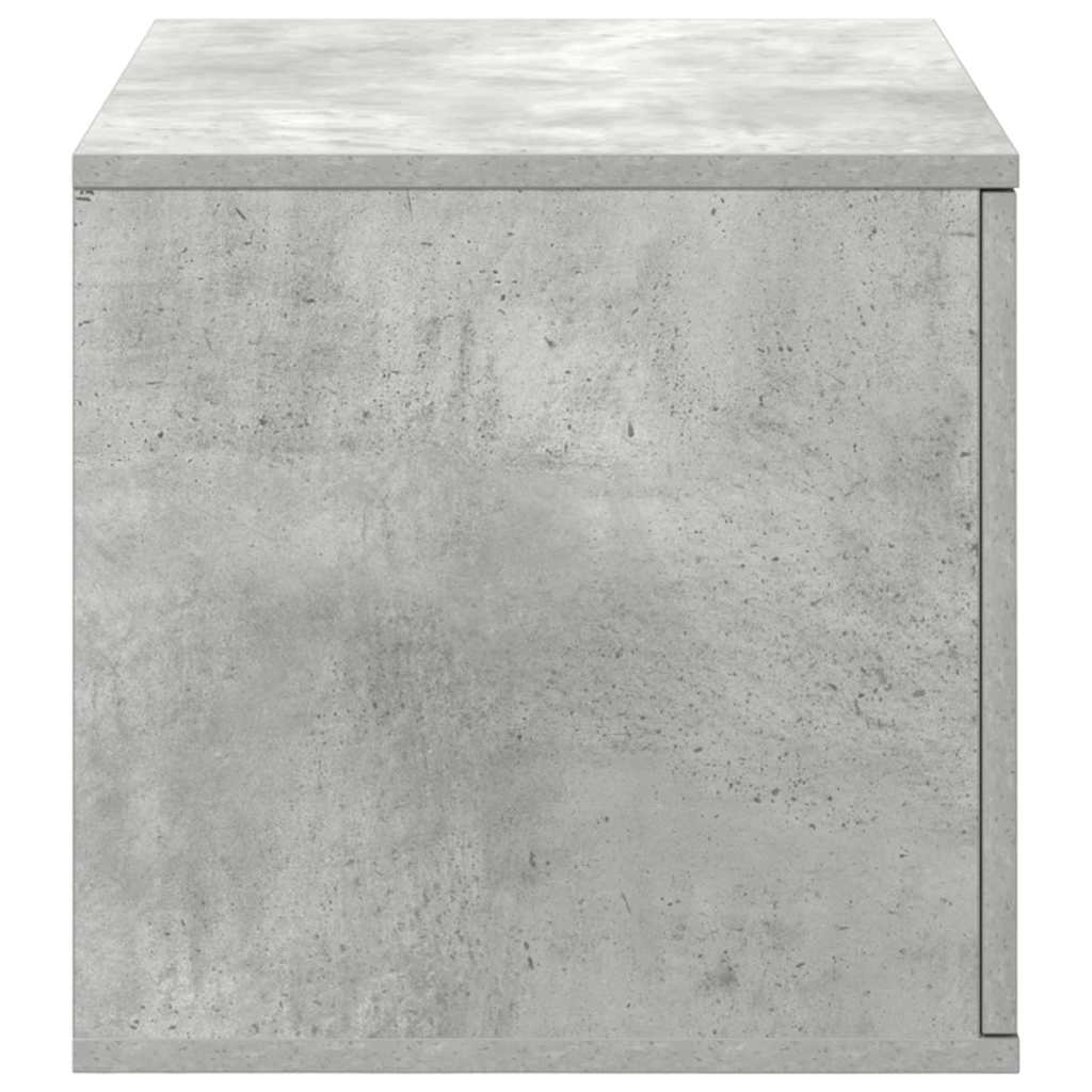 Badschrank Betongrau 127 x 41 x 40 cm Holzwerkstoff