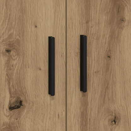 Badschrank Eiche handwerklich 127 x 41 x 40 cm Holzwerkstoff
