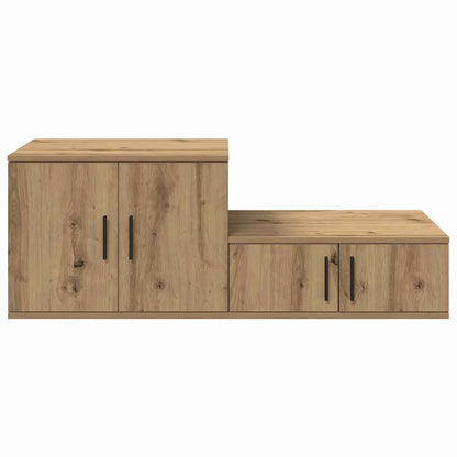 Badschrank Eiche handwerklich 127 x 41 x 40 cm Holzwerkstoff