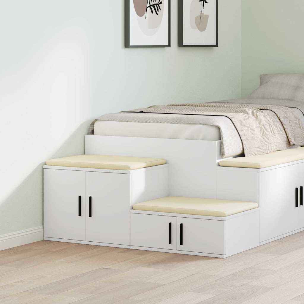 Badschrank Weiß 118 x 41 x 40 cm Holzwerkstoff