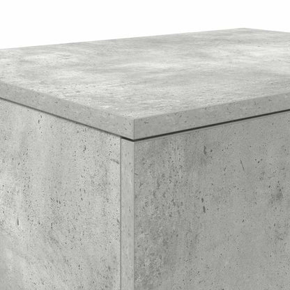 Badschrank Betongrau 118 x 41 x 40 cm Holzwerkstoff