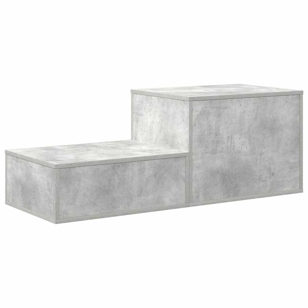 Badschrank Betongrau 118 x 41 x 40 cm Holzwerkstoff