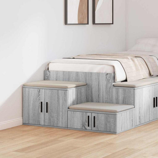 Badschrank Grau Sonoma 118 x 41 x 40 cm Holzwerkstoff