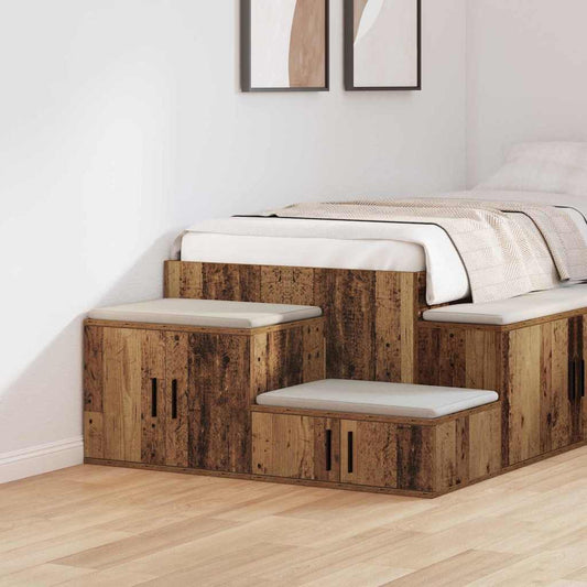 Badschrank Altholz 118 x 41 x 40 cm Holzwerkstoff