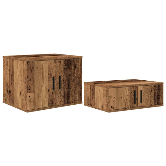 Badschrank Altholz 118 x 41 x 40 cm Holzwerkstoff