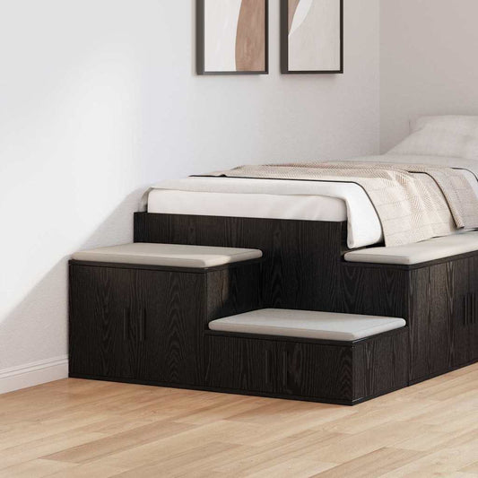 Badschrank Schwarze Eiche 108 x 41 x 40 cm Holzwerkstoff