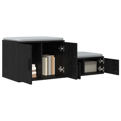 Badschrank Schwarze Eiche 108 x 41 x 40 cm Holzwerkstoff