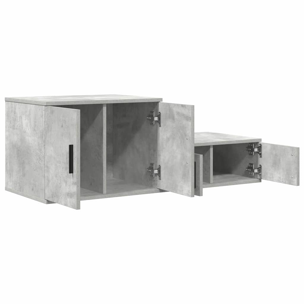 Badschrank Betongrau 108 x 41 x 40 cm Holzwerkstoff