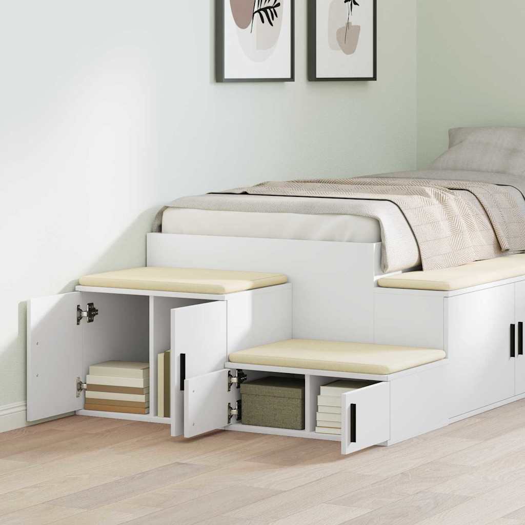 Badschrank Weiß 103 x 41 x 40 cm Holzwerkstoff