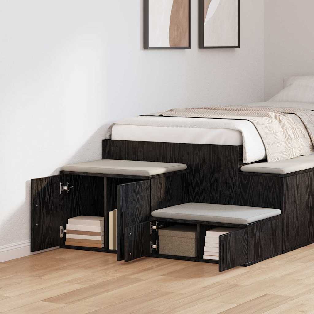 Badschrank Schwarze Eiche 103 x 41 x 40 cm Holzwerkstoff