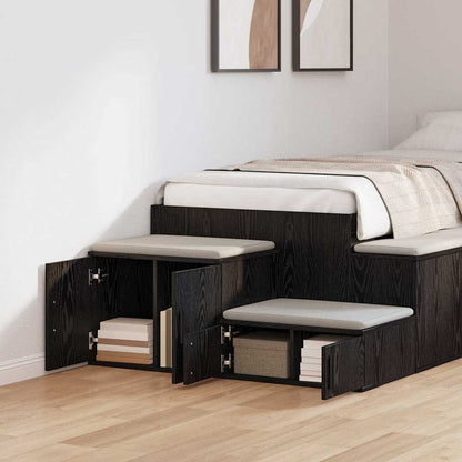 Badschrank Schwarze Eiche 103 x 41 x 40 cm Holzwerkstoff
