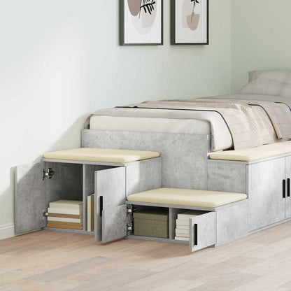 Badschrank Betongrau 103 x 41 x 40 cm Holzwerkstoff