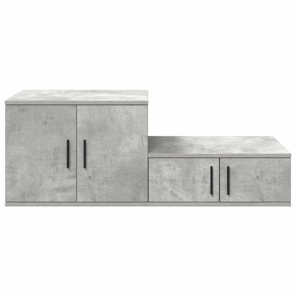 Badschrank Betongrau 103 x 41 x 40 cm Holzwerkstoff