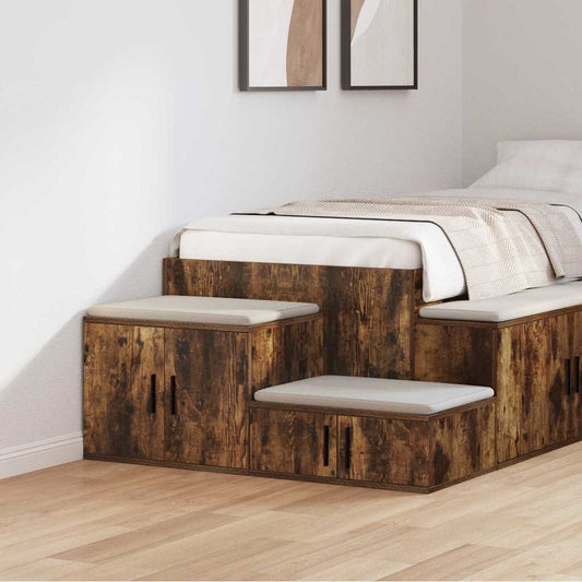 Badschrank Räuchereiche 103 x 41 x 40 cm Holzwerkstoff