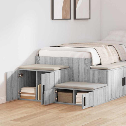 Badschrank Grau Sonoma 103 x 41 x 40 cm Holzwerkstoff
