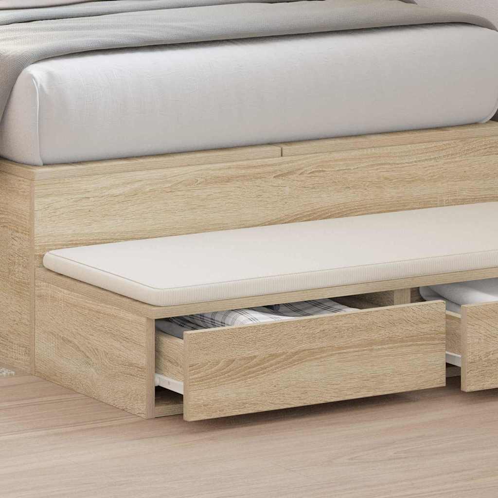 Bettschubladen Sonoma Eiche 100 x 36.5 x 16.5 cm Holzwerkstoff