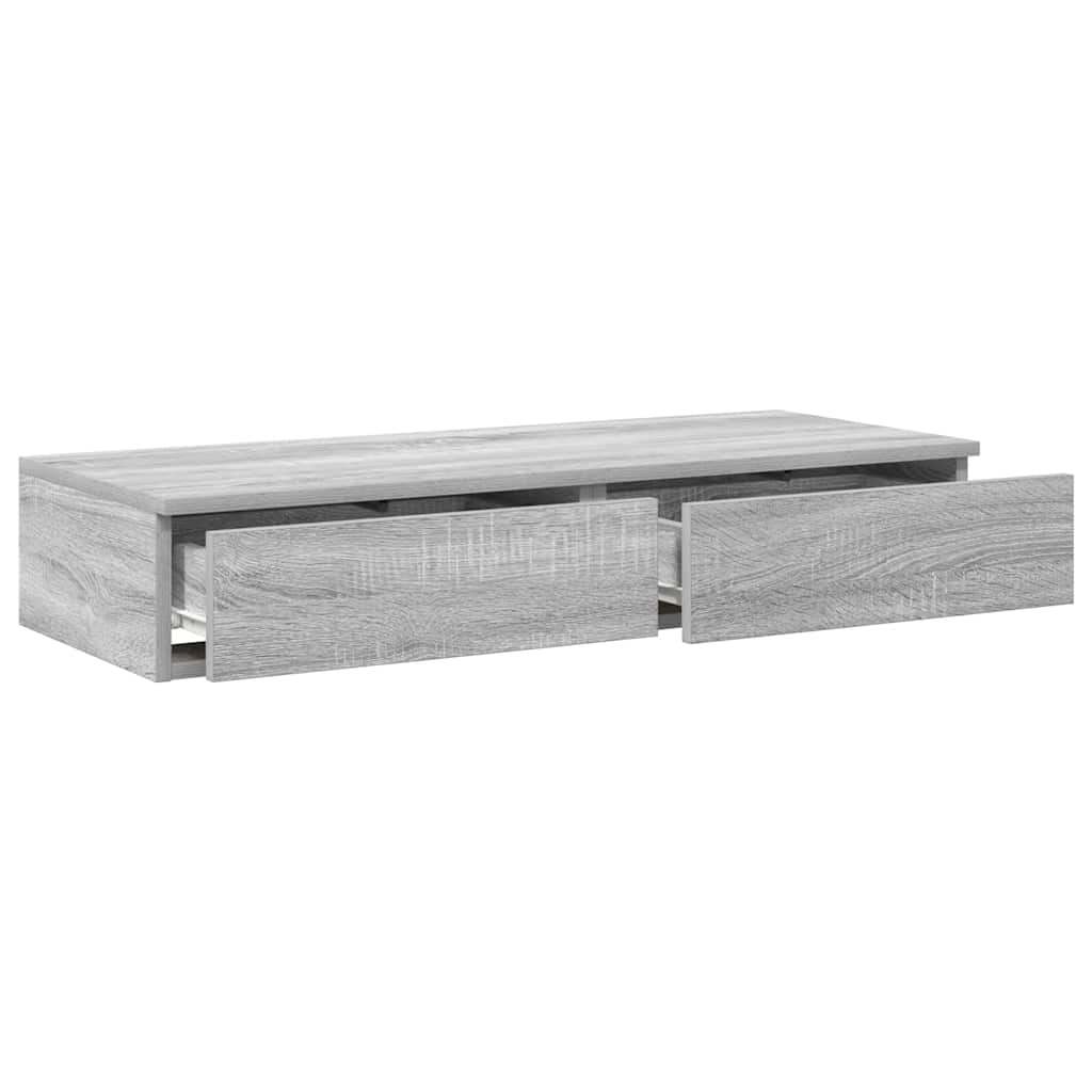 Bettschubladen Grau Sonoma 100 x 36.5 x 16.5 cm Holzwerkstoff