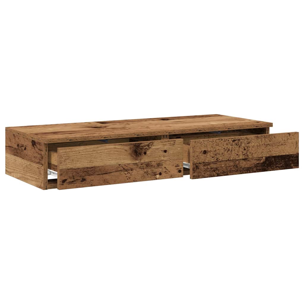 Bettschubladen Altholz 100 x 36.5 x 16.5 cm Holzwerkstoff