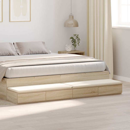 Bettschubladen Sonoma Eiche 200 x 36.5 x 16.5 cm Holzwerkstoff