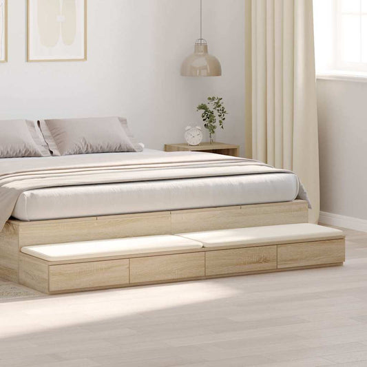 Bettschubladen Sonoma Eiche 200 x 36.5 x 16.5 cm Holzwerkstoff