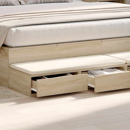Bettschubladen Sonoma Eiche 200 x 36.5 x 16.5 cm Holzwerkstoff