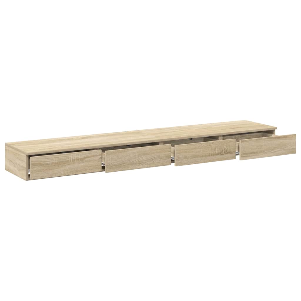 Bettschubladen Sonoma Eiche 200 x 36.5 x 16.5 cm Holzwerkstoff
