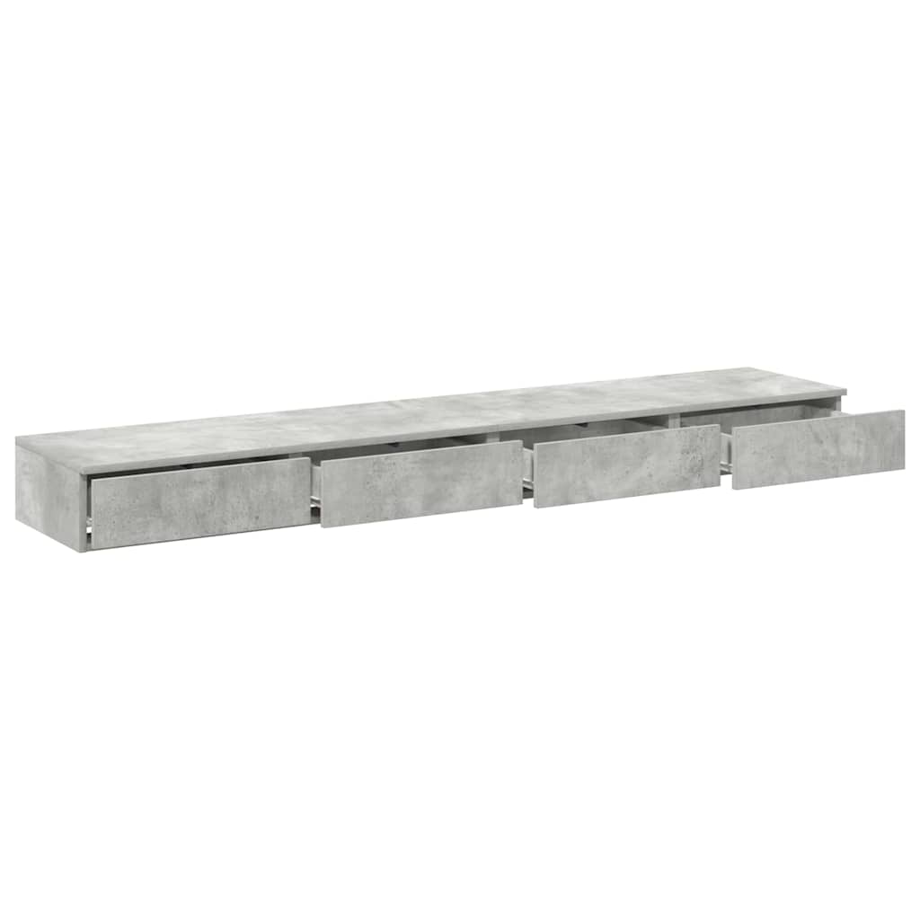 Bettschubladen Betongrau 200 x 36.5 x 16.5 cm Holzwerkstoff
