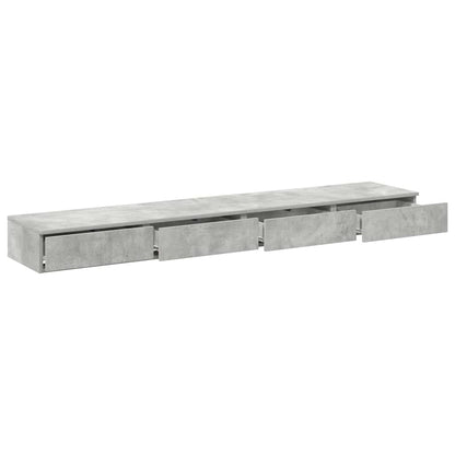 Bettschubladen Betongrau 200 x 36.5 x 16.5 cm Holzwerkstoff