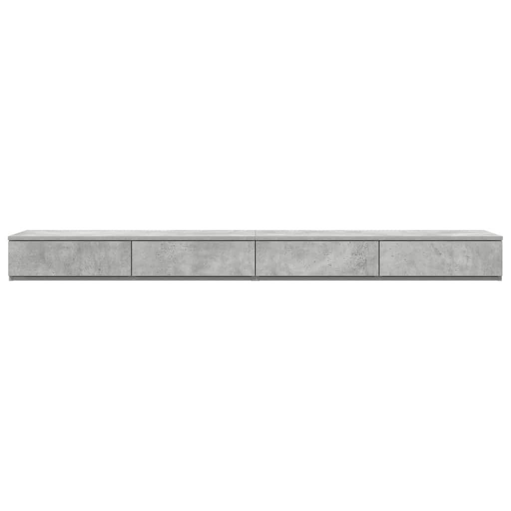 Bettschubladen Betongrau 200 x 36.5 x 16.5 cm Holzwerkstoff