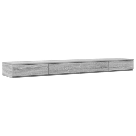 Bettschubladen Grau Sonoma 200 x 36.5 x 16.5 cm Holzwerkstoff