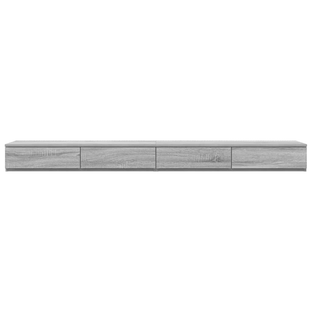 Bettschubladen Grau Sonoma 200 x 36.5 x 16.5 cm Holzwerkstoff