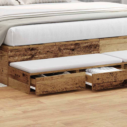Bettschubladen Altholz 200 x 36.5 x 16.5 cm Holzwerkstoff