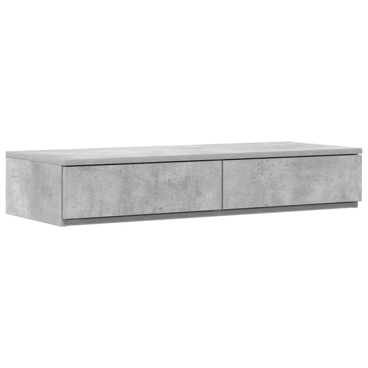 Bettschubladen Betongrau 80 x 36.5 x 16.5 cm Holzwerkstoff