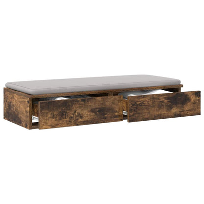 Bettschubladen Räuchereiche 80 x 36.5 x 16.5 cm Holzwerkstoff