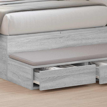 Bettschubladen Grau Sonoma 80 x 36.5 x 16.5 cm Holzwerkstoff