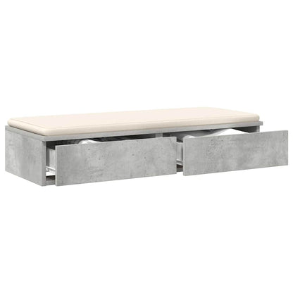 Bettschubladen Betongrau 90 x 36.5 x 16.5 cm Holzwerkstoff