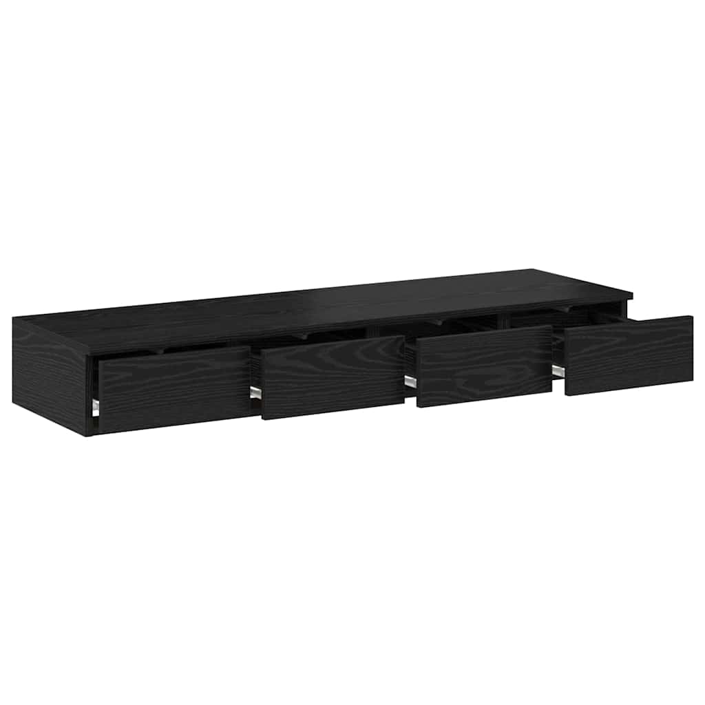 Bettschubladen Schwarze Eiche 120 x 36.5 x 16.5 cm