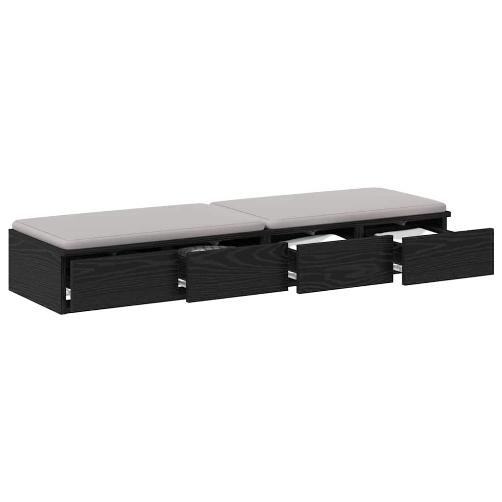 Bettschubladen Schwarze Eiche 120 x 36.5 x 16.5 cm