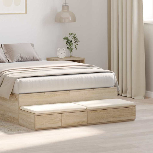 Bettschubladen Sonoma-Eiche 120 x 36.5 x 16.5 cm Holzwerkstoff