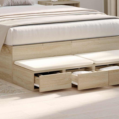Bettschubladen Sonoma-Eiche 120 x 36.5 x 16.5 cm Holzwerkstoff