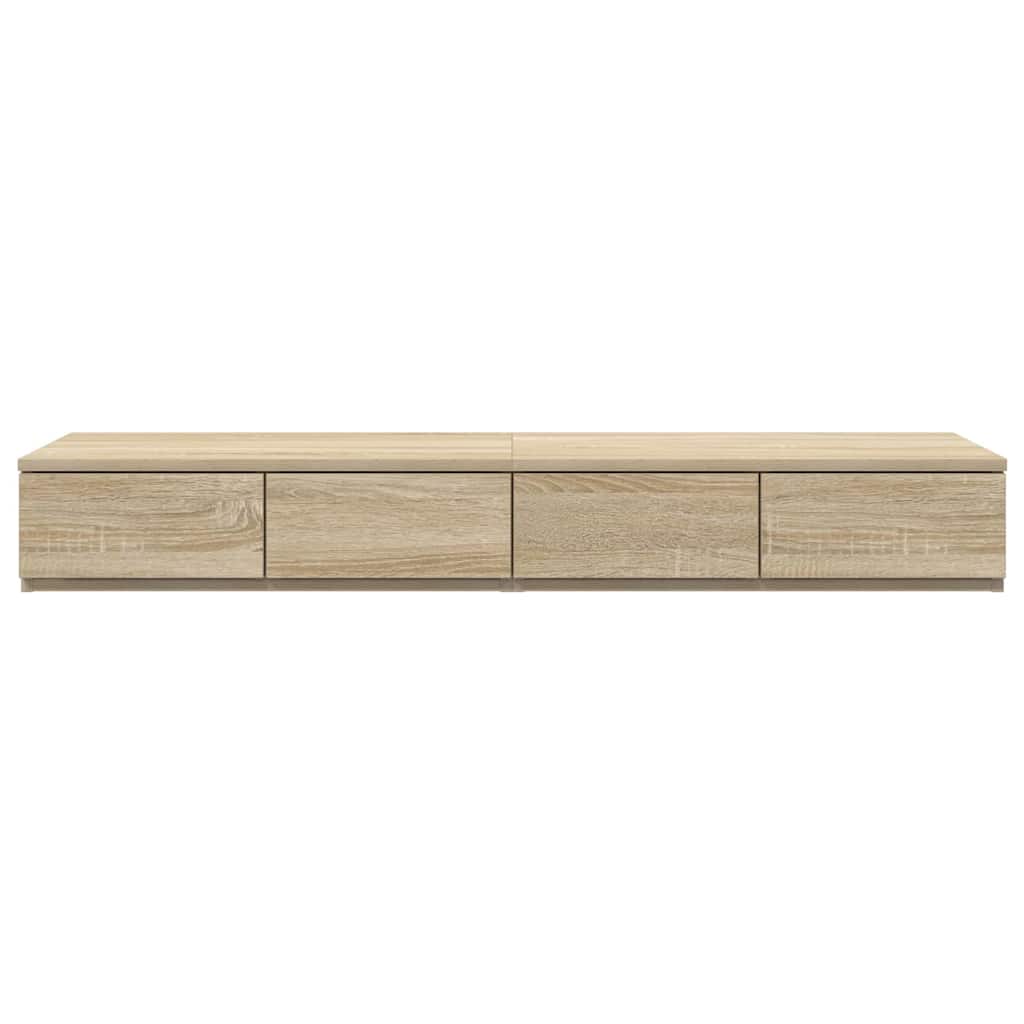 Bettschubladen Sonoma-Eiche 120 x 36.5 x 16.5 cm Holzwerkstoff